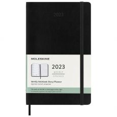 Ежедневник Moleskine CLASSIC SOFT WKNT А5 датированный 72 л в линейку черный