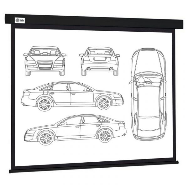 Экран для проектора Cactus Wallscreen CS-PSW-213X213-BK настенно-потолочный