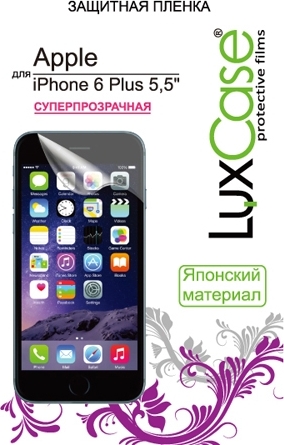 Защитная пленка для мобильного телефона LuxCase 81202 для Apple iPhone 6 Plus суперпрозрачная