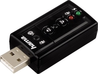 Звуковая карта HAMA H-51620 7.1 Surround USB 7,1 блистер 00051620